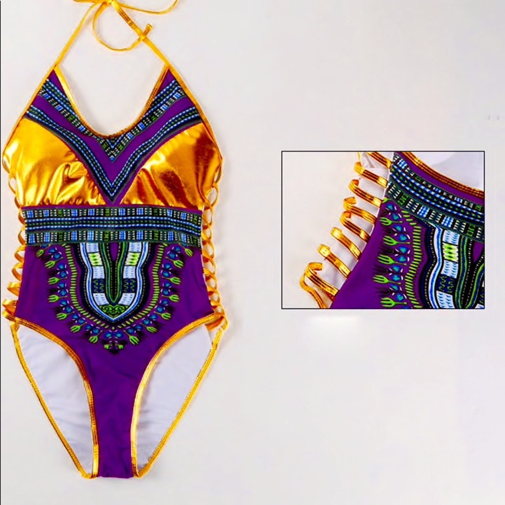 ♥️ African Print bathing suit